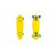 Mini Penny Board cu roti LED WORKER Pico 17 , Galben