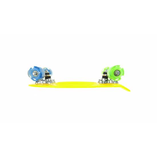 Mini Penny Board cu roti LED WORKER Pico 17 , Galben