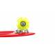 Mini Penny Board cu roti LED WORKER Pico 17 , Rosu