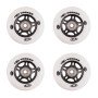 Set roti WORKER 64mm cu rulmenti ABEC-5 Chrome