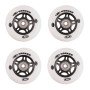 Set roti pentru role WORKER 70mm cu rulmenti ABEC-5 Chrome