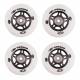 Set roti WORKER 72mm cu rulmenti ABEC-7 Chrome