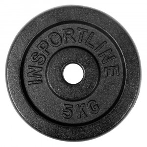 Disc greutate din otel inSPORTline 5 kg Disc greutate din otel inSPORTline 5 kg