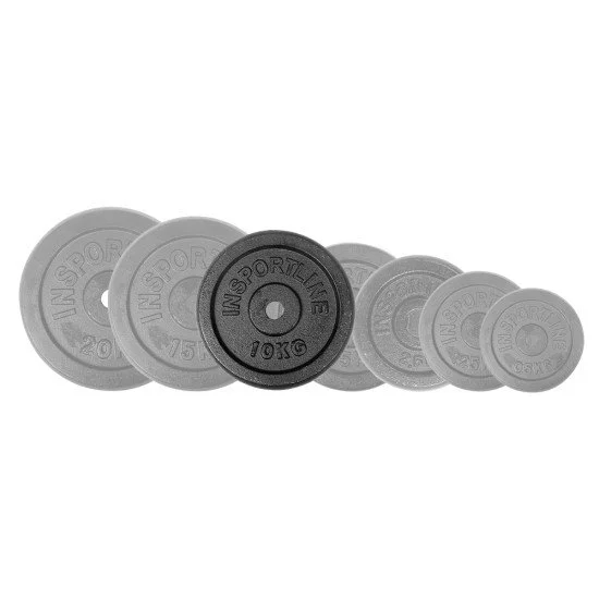 Disc greutate din otel inSPORTline 10 kg Disc greutate din otel inSPORTline 10 kg