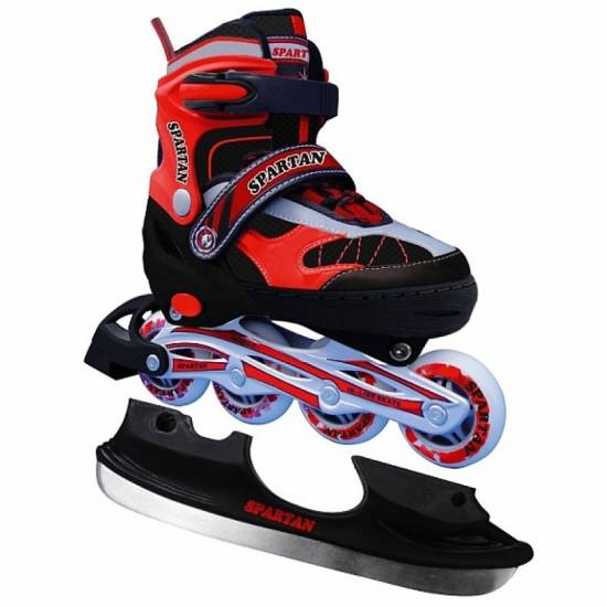 Role / Patine de gheata Spartan 2 in 1 Red