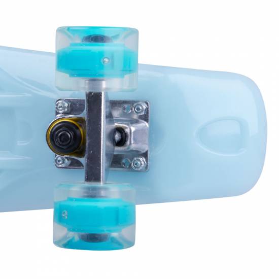 Penny Board Fosforescent WORKER Lumy 22, Albastru si roti colorat Penny Board Fosforescent WORKER Lumy 22, Albastru si roti colorat