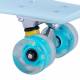 Penny Board Fosforescent WORKER Lumy 22, Albastru si roti colorat