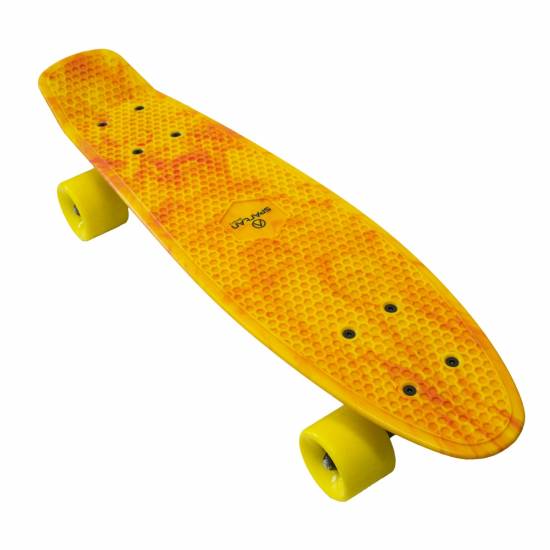 Penny Board SPARTAN Plastic Board 22.5, Galben