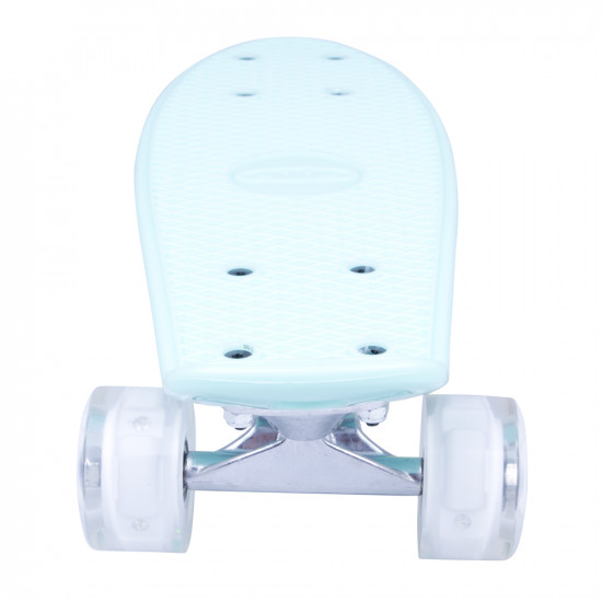 Mini Penny Board cu roti LED WORKER Pico 17 , Albastru