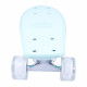 Mini Penny Board cu roti LED WORKER Pico 17 , Albastru