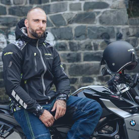 Geaca moto pentru barbati Softshell W-TEC Kybero