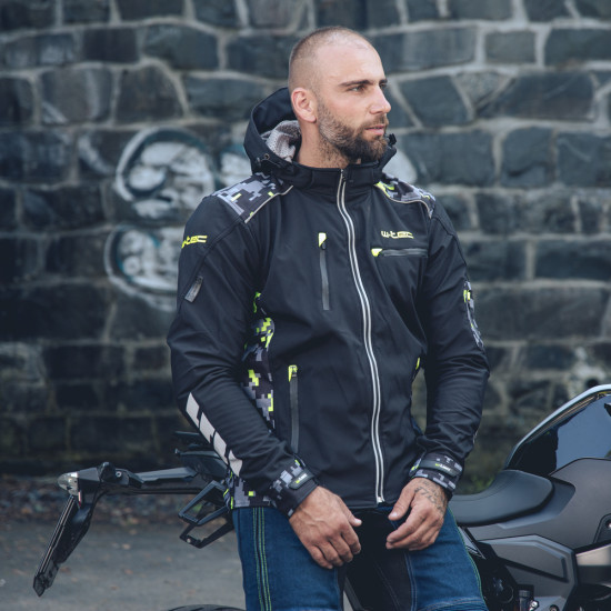 Geaca moto pentru barbati Softshell W-TEC Kybero