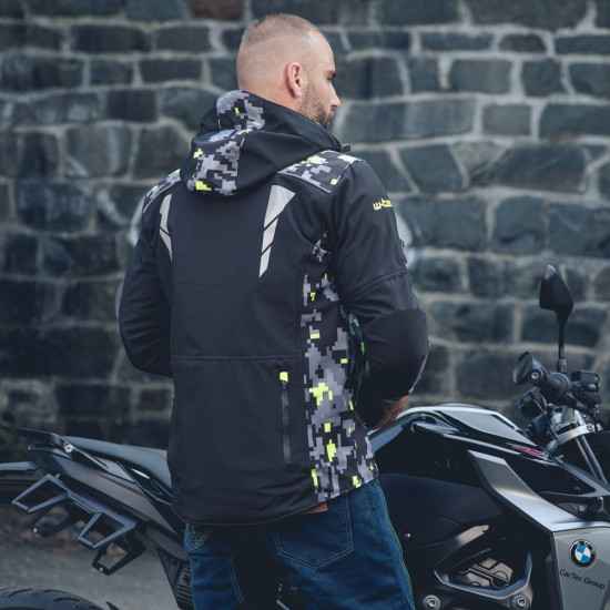 Geaca moto pentru barbati Softshell W-TEC Kybero