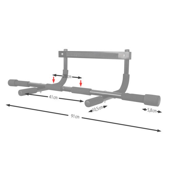 Bara de tractiuni pentru usa inSPORTline DCB100