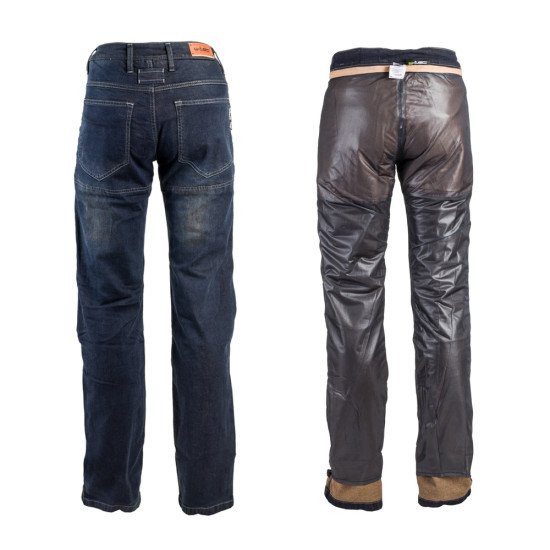 Pantaloni moto pentru barbati W-TEC Pawted, Albastru/Inchis Pantaloni moto pentru barbati W-TEC Pawted, Albastru/Inchis
