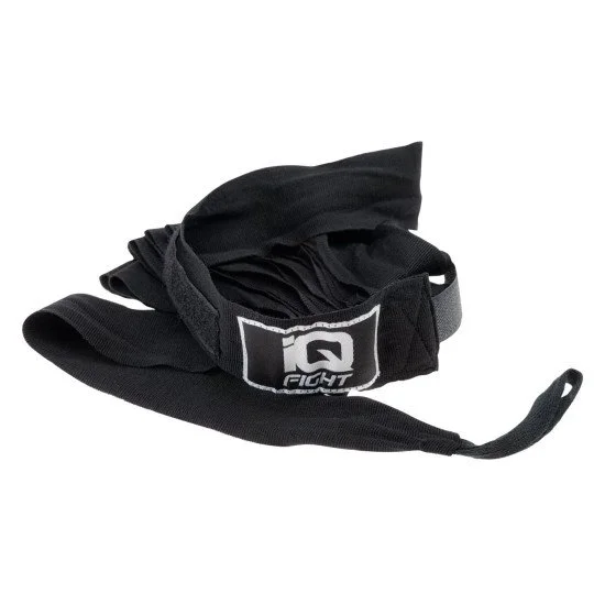 Bandaj de box pentru mâiniI IQ Venda 4 m negru Bandaj de box pentru mâiniI IQ Venda 4 m negru