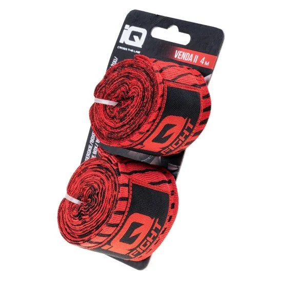 Bandaj de box pentru mâiniI IQ Venda II 4 m red pattern Bandaj de box pentru mâiniI IQ Venda II 4 m red pattern