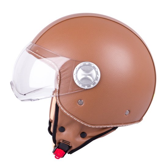 Casca pentru scuter W-TEC FS-701B Leather Brown