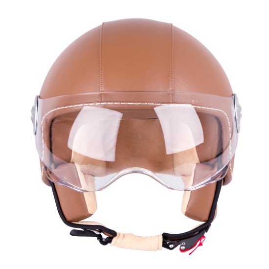 Casca pentru scuter W-TEC FS-701B Leather Brown