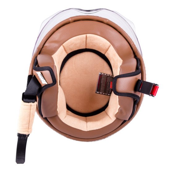 Casca pentru scuter W-TEC FS-701B Leather Brown Casca pentru scuter W-TEC FS-701B Leather Brown
