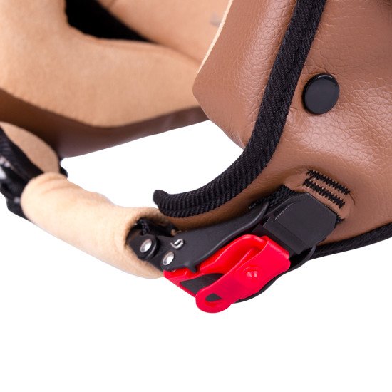 Casca pentru scuter W-TEC FS-701B Leather Brown Casca pentru scuter W-TEC FS-701B Leather Brown