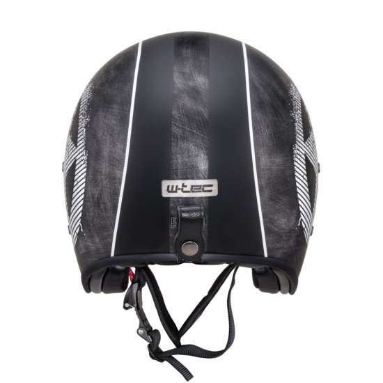 Casca moto W-TEC Angeric Grey Star, Negru/Gri