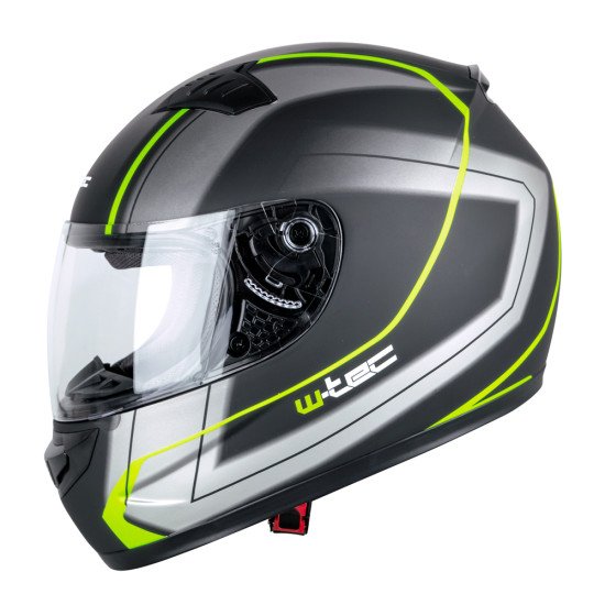 Casca moto W-TEC FS-805, Negru/Gri/Verde