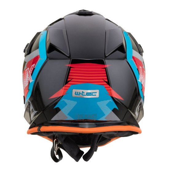 Casca moto W-TEC V321 - Portocaliu/Multicolor