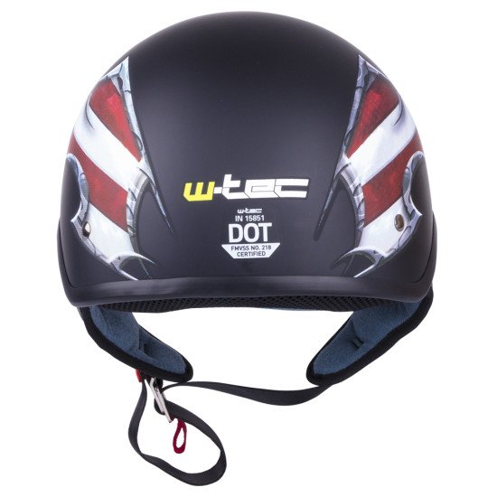 Casca moto W-TEC V531, Negru/Grafica