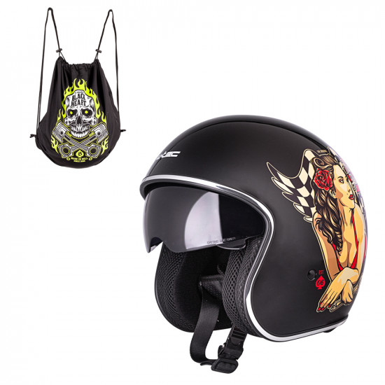 Casca moto W-TEC V537 Black Heart, Black Sheen Casca moto W-TEC V537 Black Heart, Black Sheen