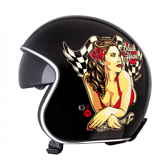 Casca moto W-TEC V537 Black Heart, Black Sheen Casca moto W-TEC V537 Black Heart, Black Sheen