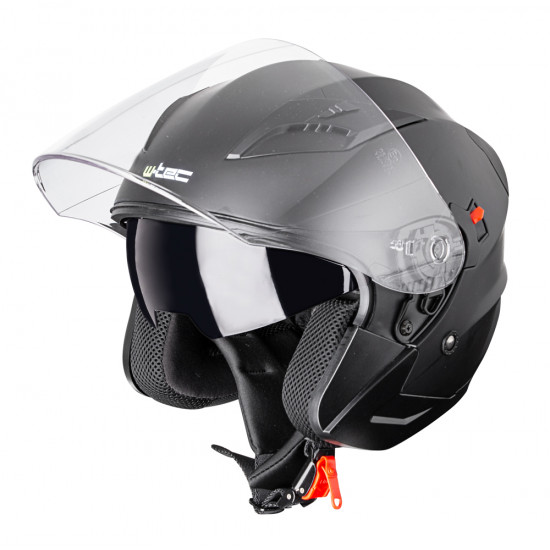 Casca moto W-TEC YM-627, Negru mat/Bronz