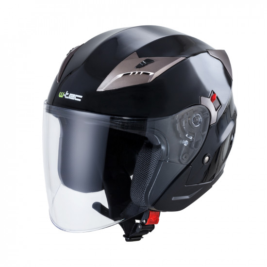 Casca moto W-TEC YM-627, Negru/Bronz