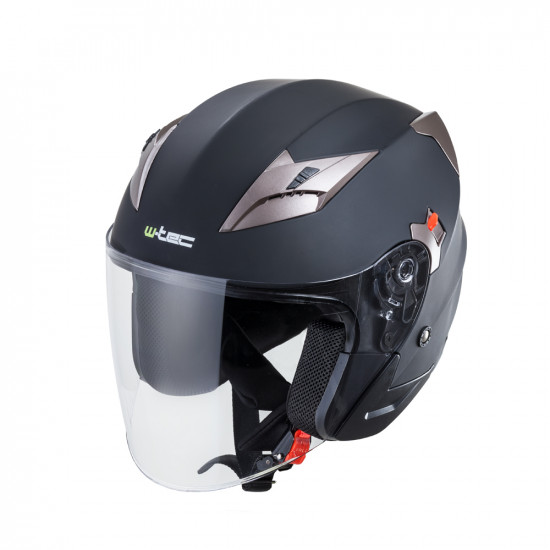 Casca moto W-TEC YM-627, Negru/Bronz