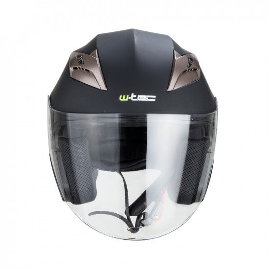 Casca moto W-TEC YM-627, Negru/Bronz