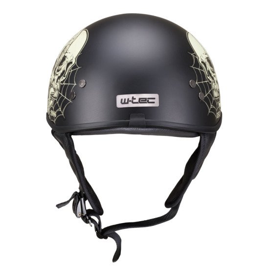 Casca moto W-TEC Black Heart Rednut - Skulls