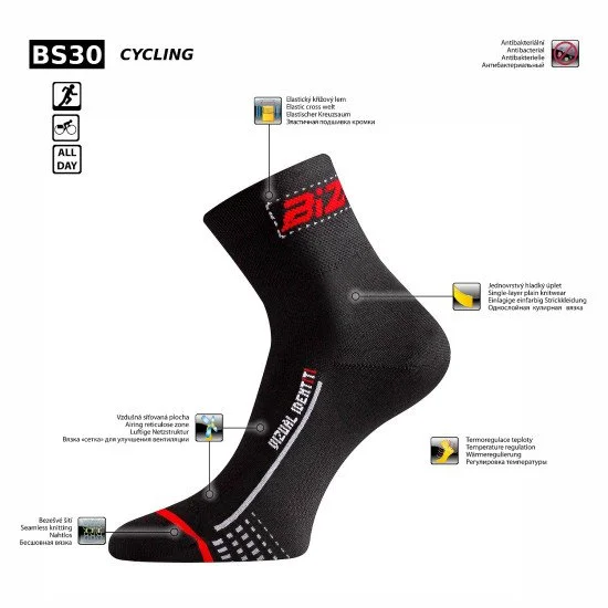 Sosete Termo LASTING BS30, Negru