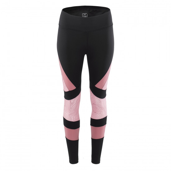 Colanti sport pentru femei ELBRUS Nanna Wo s, Negru/Roz