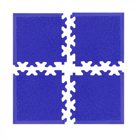 Set de piese de colt pentru podele modulare Simple, Albastru