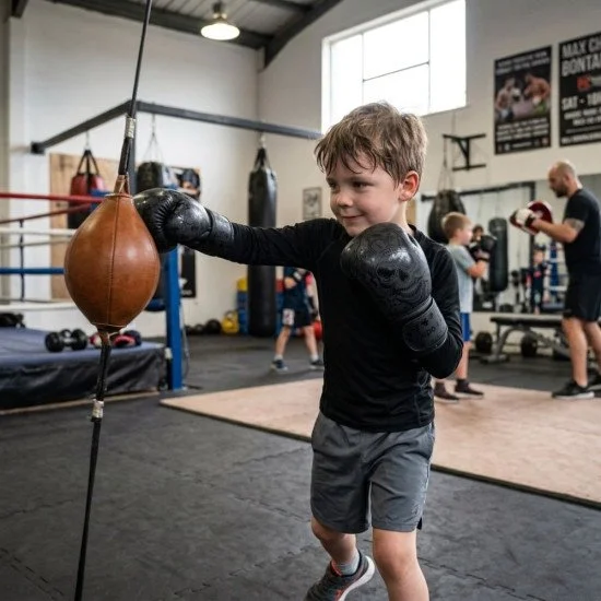 Mănuși de box copii inSPORTline Bamzy - Negru