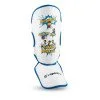 Protectii tibie copii inSPORTline Shinzox - Alb