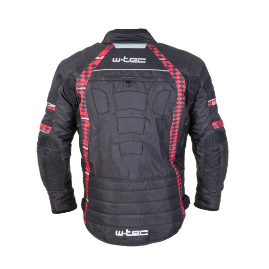 Geaca moto pentru barbati W-TEC Kamicer NF-2100, Negru/Rosu