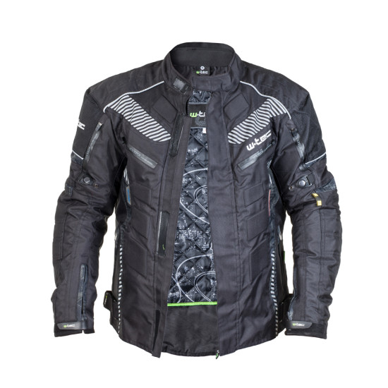 Geaca moto pentru barbati W-TEC Kamicer NF-2100, Negru/Rosu Geaca moto pentru barbati W-TEC Kamicer NF-2100, Negru/Rosu