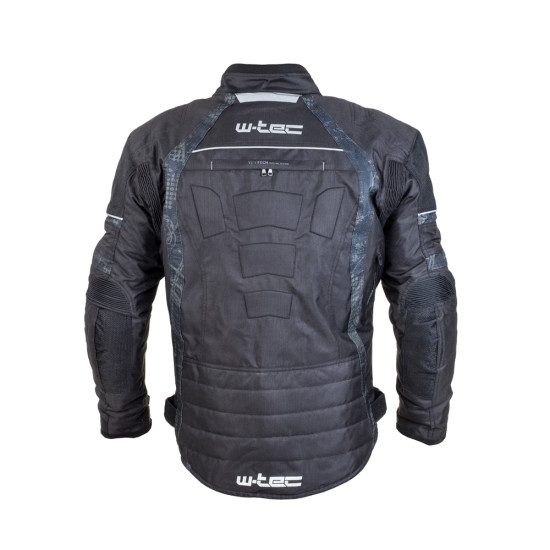 Geaca moto pentru barbati W-TEC Kamicer NF-2100, Negru/Rosu