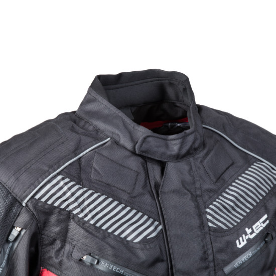 Geaca moto pentru barbati W-TEC Kamicer NF-2100, Negru/Rosu Geaca moto pentru barbati W-TEC Kamicer NF-2100, Negru/Rosu