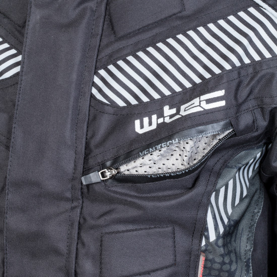 Geaca moto pentru barbati W-TEC Kamicer NF-2100, Negru/Rosu Geaca moto pentru barbati W-TEC Kamicer NF-2100, Negru/Rosu