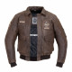 Geaca moto din piele pentru barbati W-TEC Black Heart Bomber