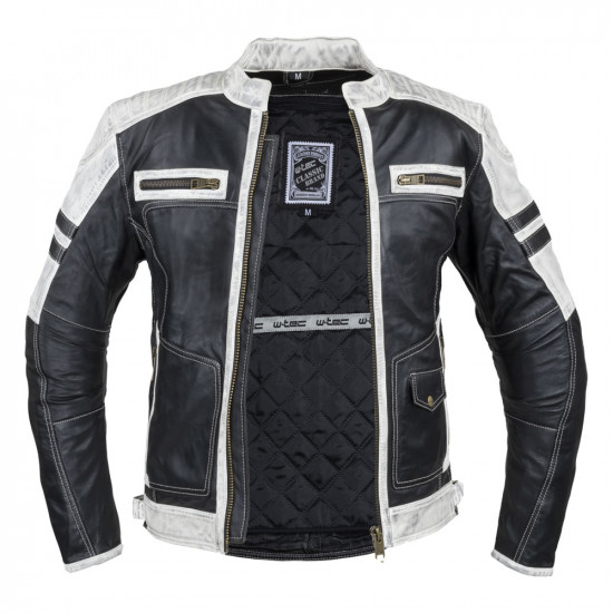 Geaca moto din piele pentru barbati W-TEC Esbiker Geaca moto din piele pentru barbati W-TEC Esbiker