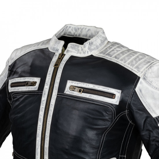 Geaca moto din piele pentru barbati W-TEC Esbiker Geaca moto din piele pentru barbati W-TEC Esbiker