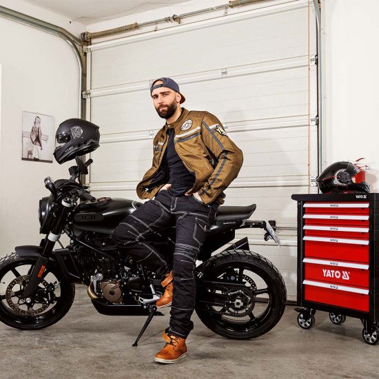 Geaca moto pentru barbati W-TEC Bellvitage, Maro Geaca moto pentru barbati W-TEC Bellvitage, Maro